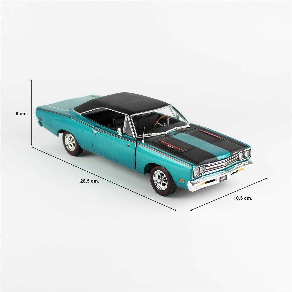AutoWorld AMM1289 1969 Plymouth Road Runner Hardtop (MCACN) - Görsel 5