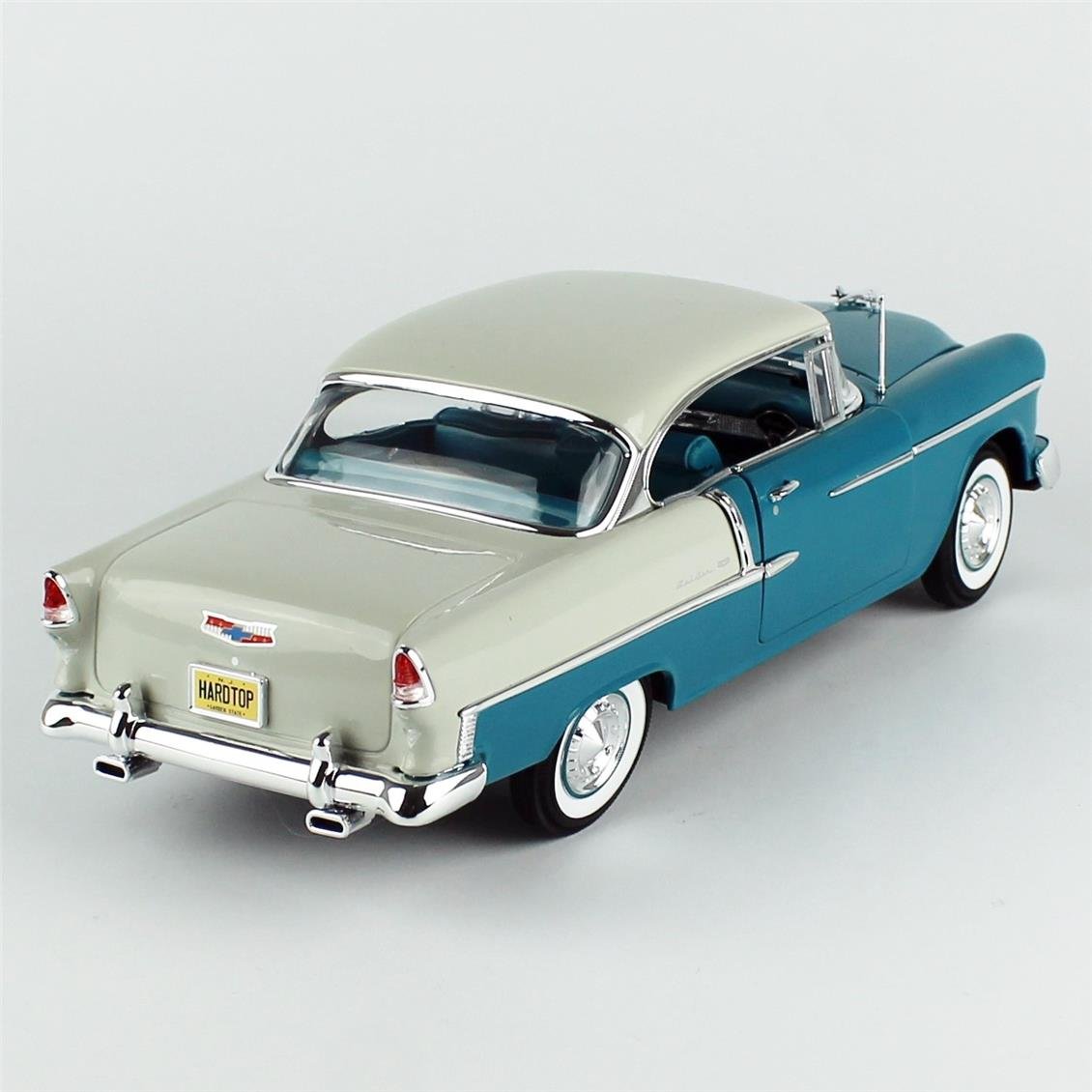 AutoWorld AMM1295 1/18 Ölçek, 1955 Chevrolet Bel Air Hardtop Hemmings, Sergilemeye Hazır Metal Araba Modeli - Görsel 4