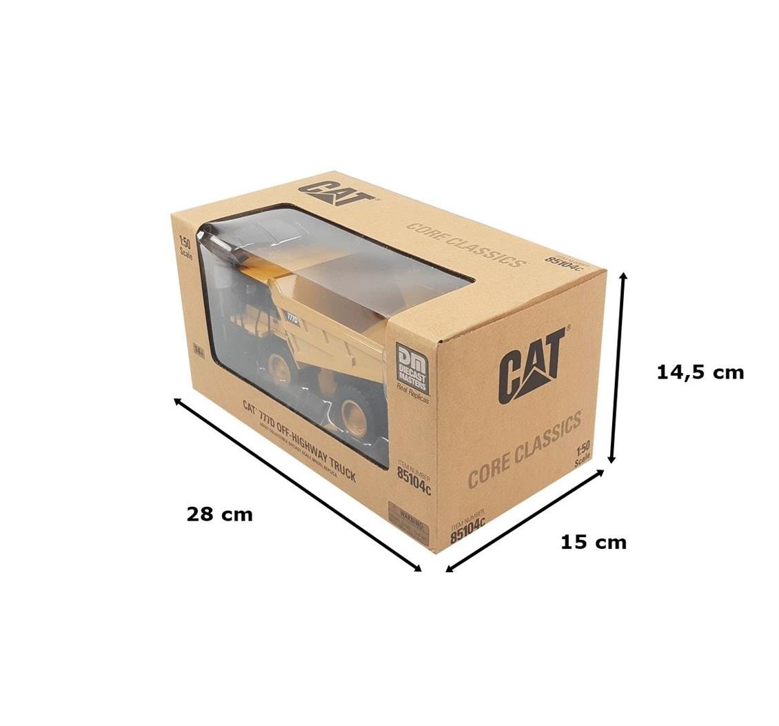 Diecast Masters 85104 1/50 Ölçek, Cat 777D Maden Kamyonu, Sergilemeye Hazır Metal İş Makinası Modeli - Görsel 5