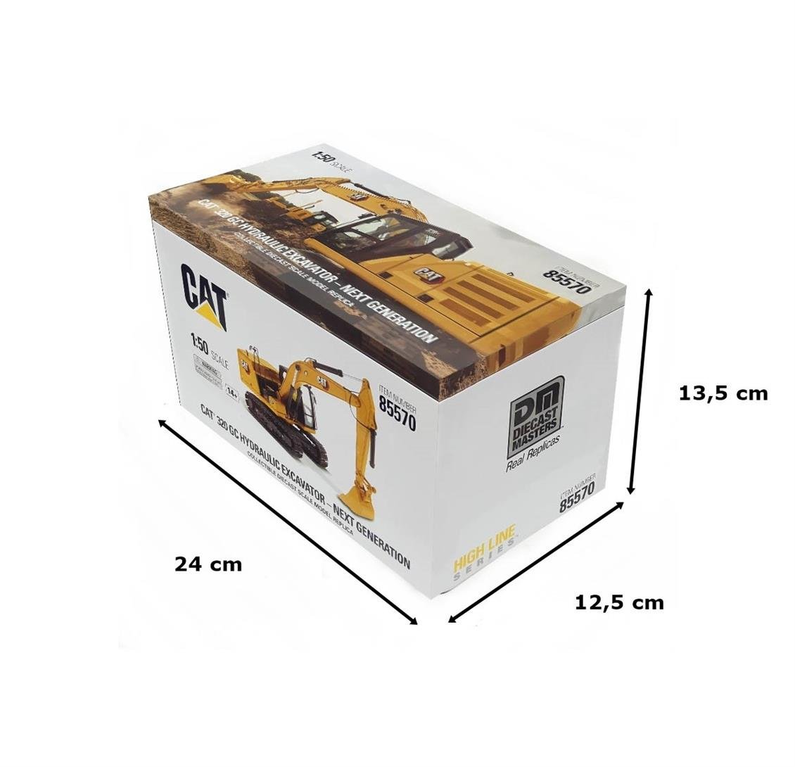 Diecast Masters 85570 1/50 Ölçek, Cat 320 GC Ekskavatör, Sergilemeye Hazır Metal İş Makinası Modeli - Görsel 5