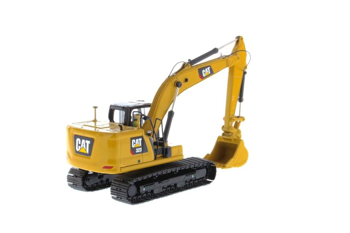Diecast Masters 85571 1/50 Ölçek, Cat 323 Ekskavatör, Sergilemeye Hazır Metal İş Makinası Modeli - Görsel 4