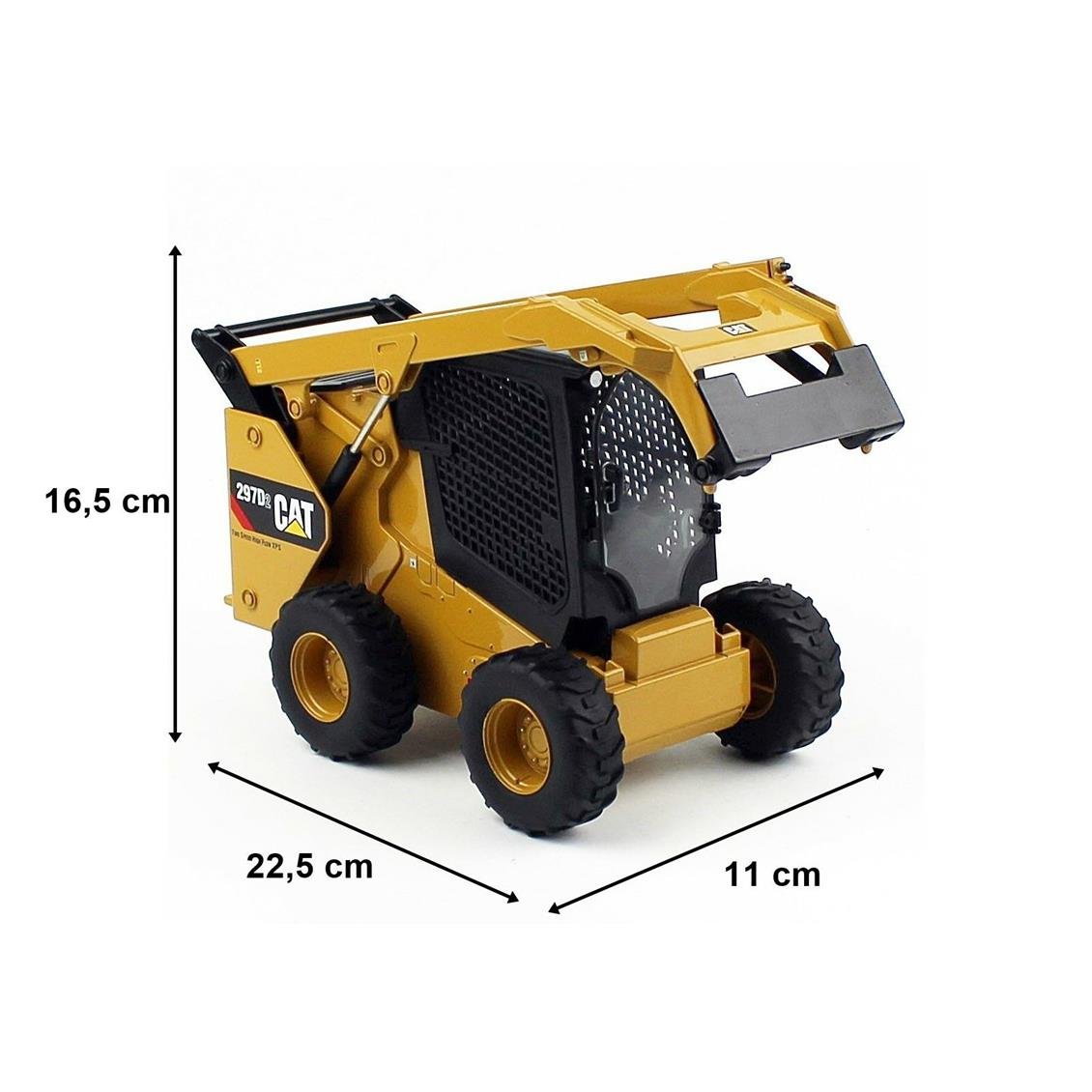 Diecast Masters 85602 1/16 Ölçek, Cat 272D2 Skid Steer Loder Sergilemeye Hazır Metal İş Makinası Modeli - Görsel 5