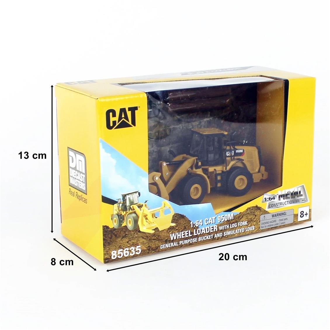 Diecast Masters 85635 Cat 950M Kütük Taşıma Çatallı Loder - Görsel 5