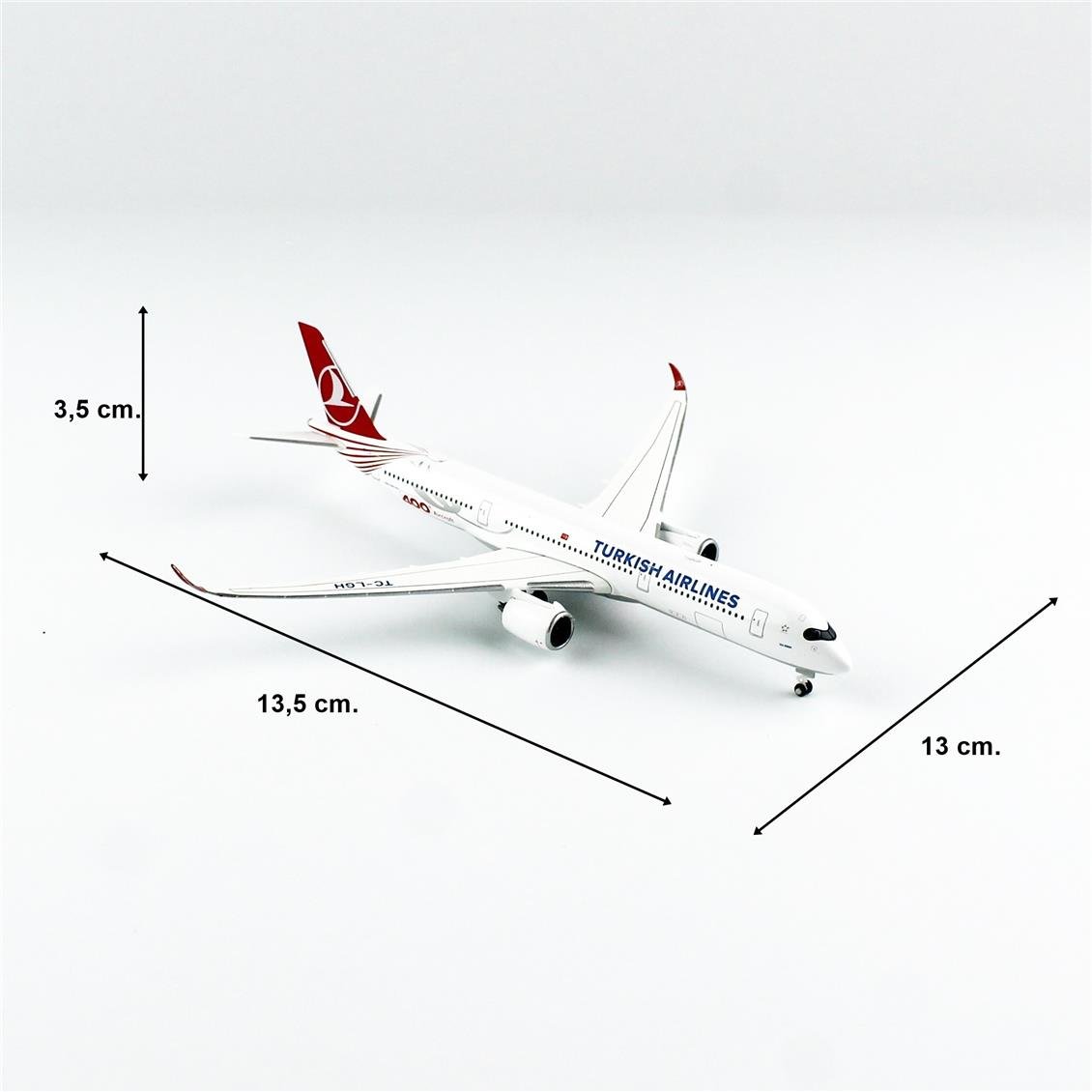 Herpa 537230 1/500 THY Airbus A350-900 (400th Aircraft)- TC-LGH (Tek Yürek)Model Araç - Görsel 5