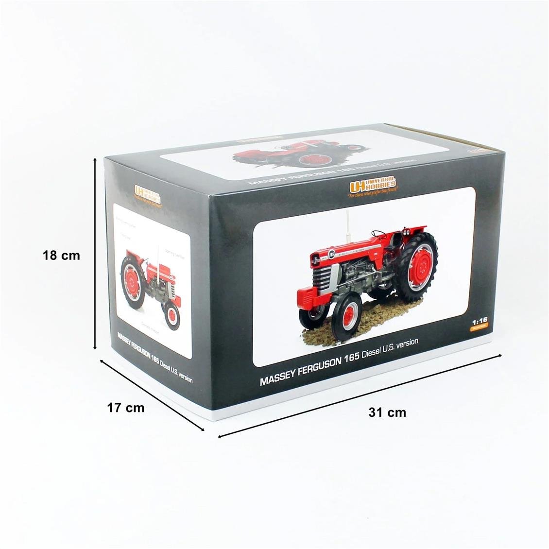 Tracteur Miniature Massey Ferguson 165 – Universal Hobbies 1/16 – UH4053 – Neuf