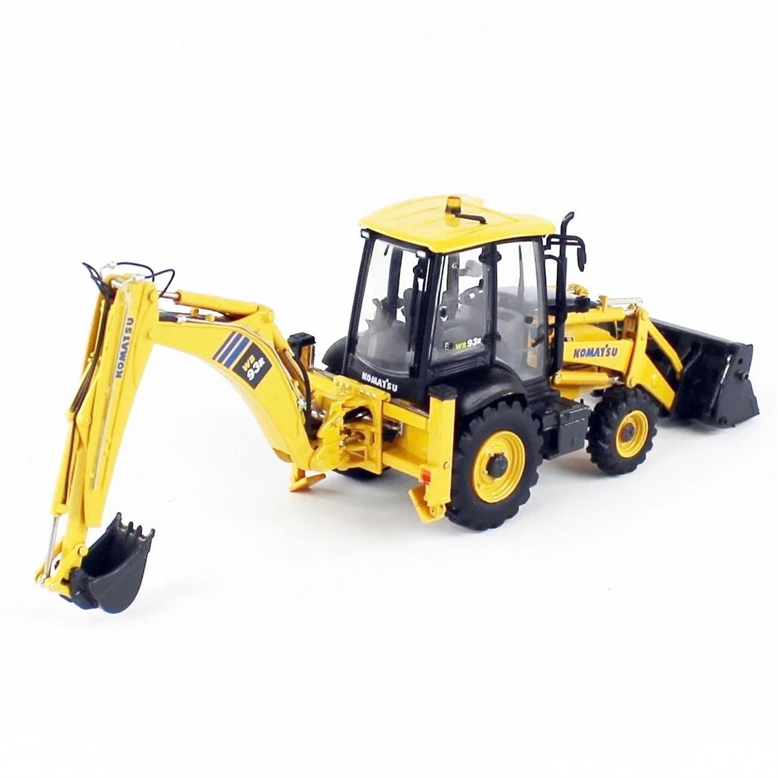 Universal Hobbies UH8142 1/50 Ölçek, Komatsu WB93-R 2WD Backhoe Loder, Sergilemeye Hazır Metal İş Makinası Modeli - Görsel 4