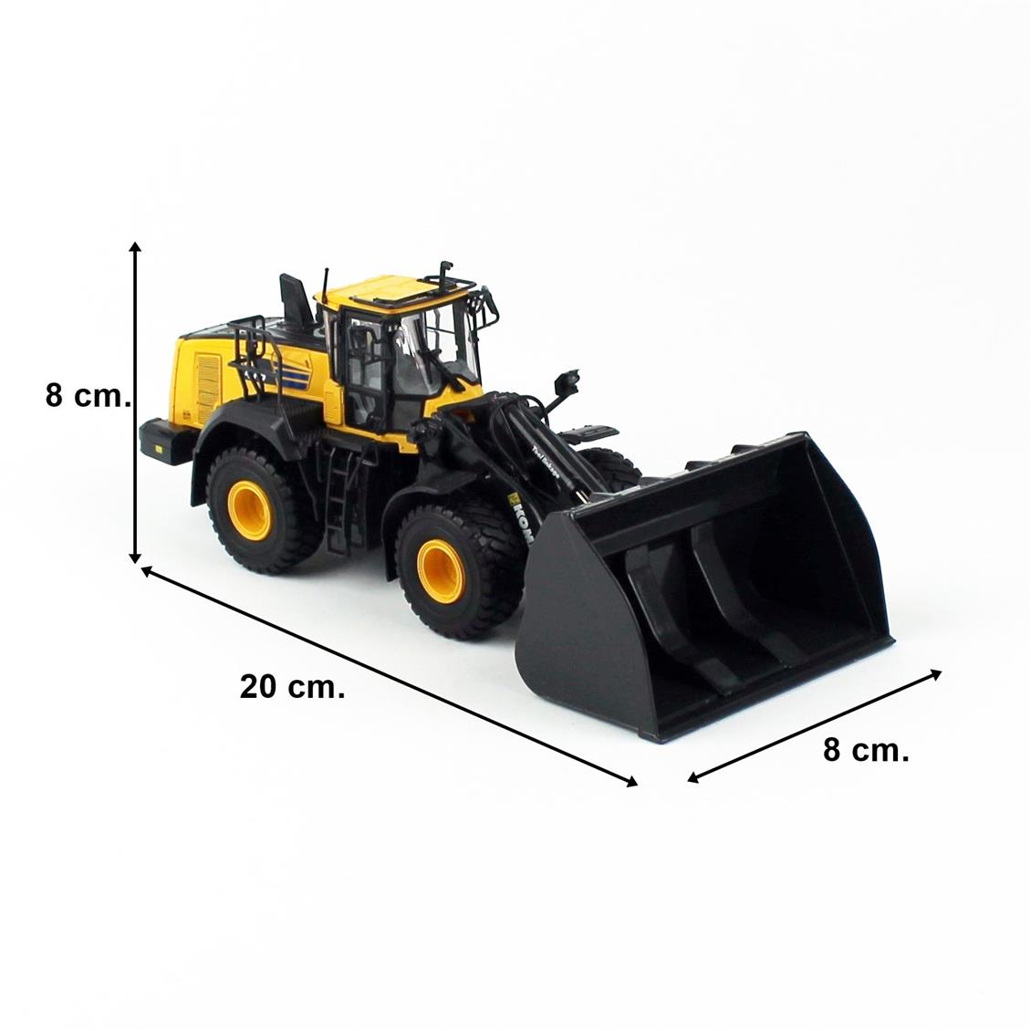 Universal Hobbies UH8171 1/50 Ölçek, Komatsu WA475-10 Loder, Sergilemeye Hazır Metal İş Makinası Modeli - Görsel 5