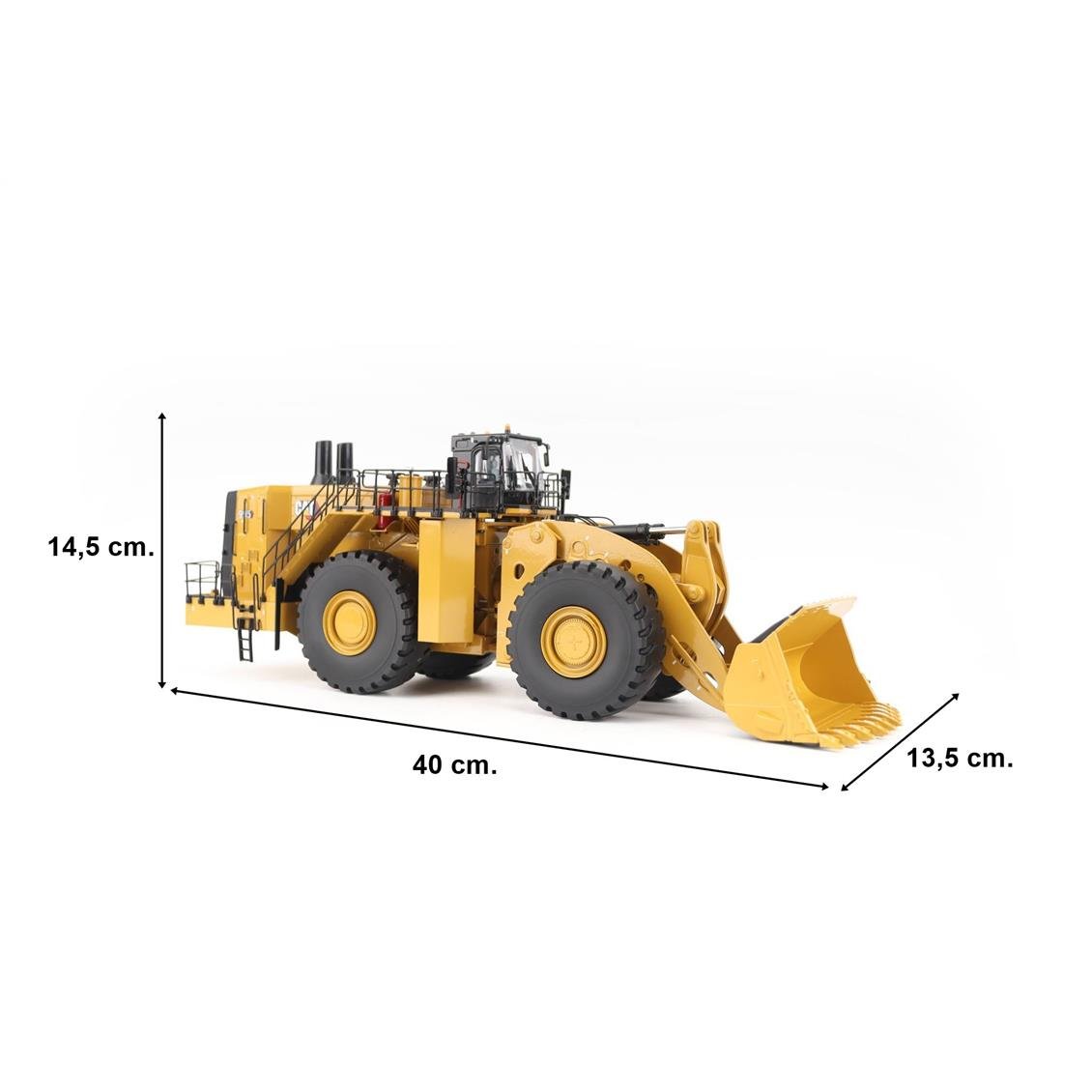 Diecast Masters 85716 1/50 Ölçek, Cat 995 Geniş Tekerlekli Loder, Sergilemeye Hazır Metal İş Makinası Modeli - Görsel 5