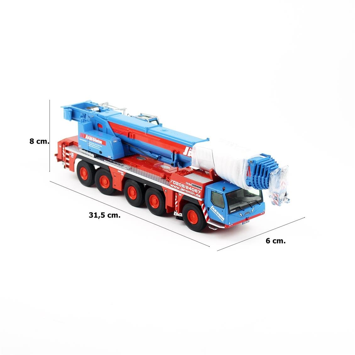 NZG 0959/5 1/50 Ölçek, Liebherr LTM1250-5.1, Mobil Vinç (Jaromin), Sergilemeye Hazır Metal Model - Görsel 5