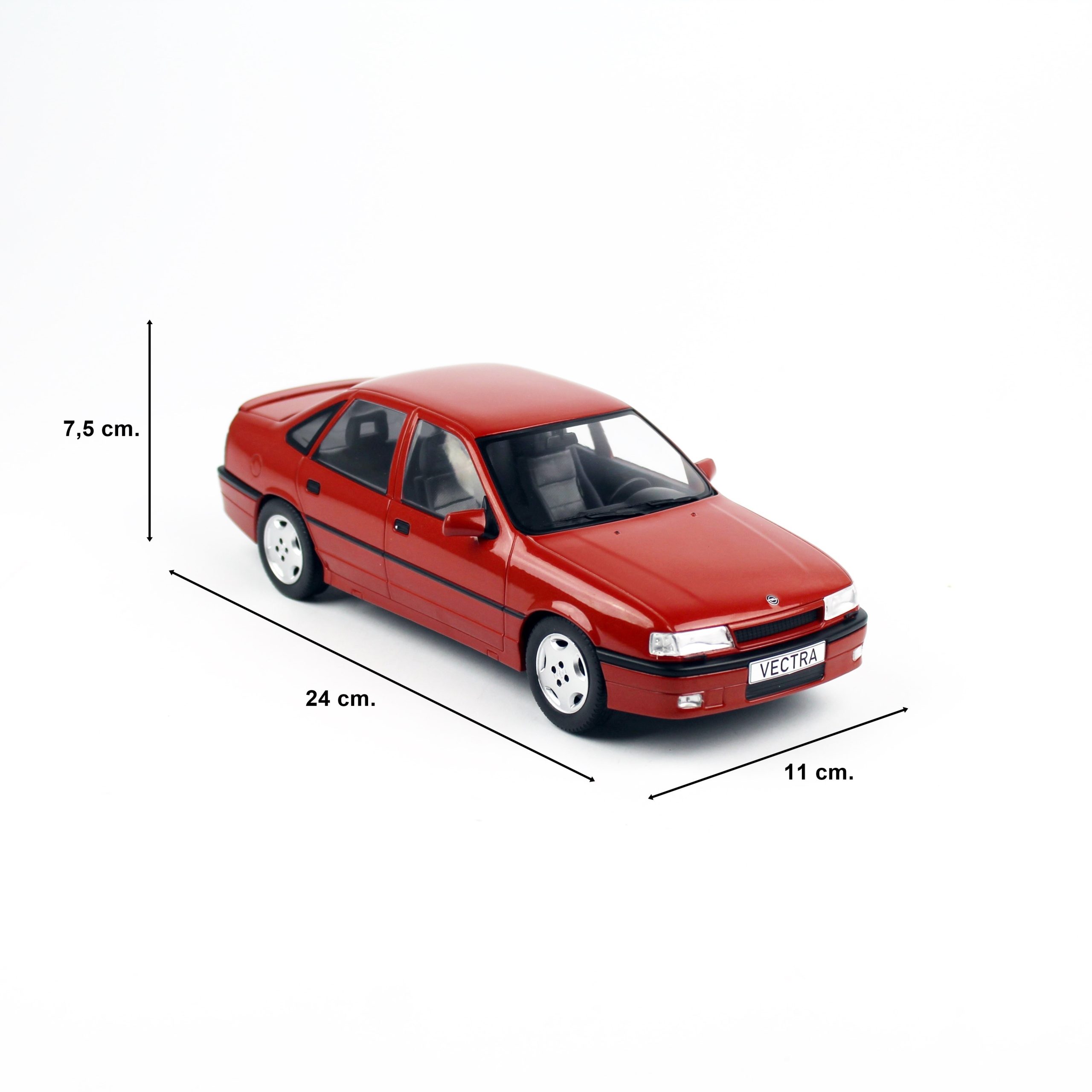 Mcg 18461 1/18 Ölçek Opel Vectra A 2000-1990, Kırmızı, Sergilemeye Hazır Metal Araba Modeli - Görsel 5