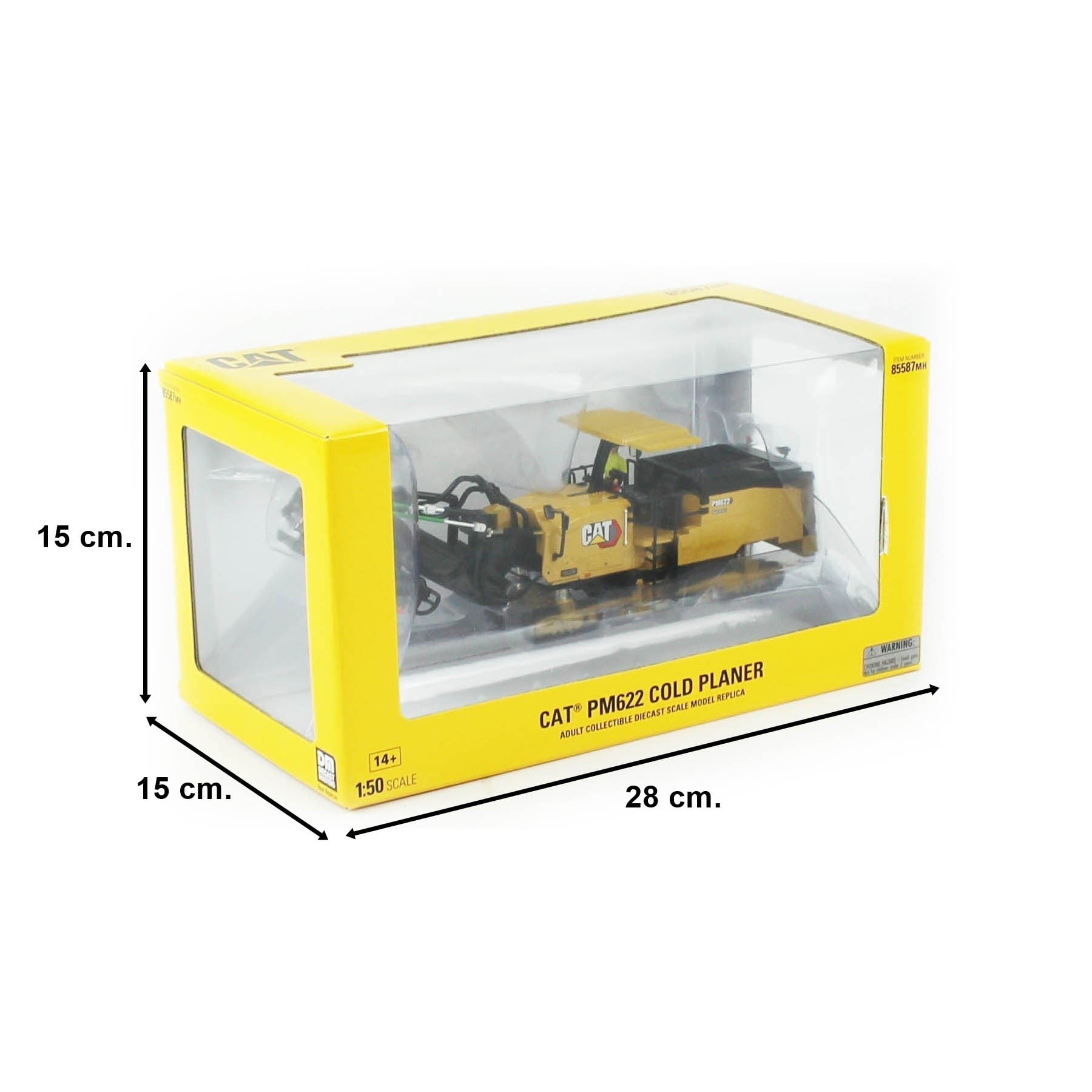 Diecast Masters 85587-MH 1/50 Ölçek, Cat PM622 Cold Planer Asfalt Sökme Makinası, Sergilemeye Hazır Metal İş Makinası Modeli - Görsel 5