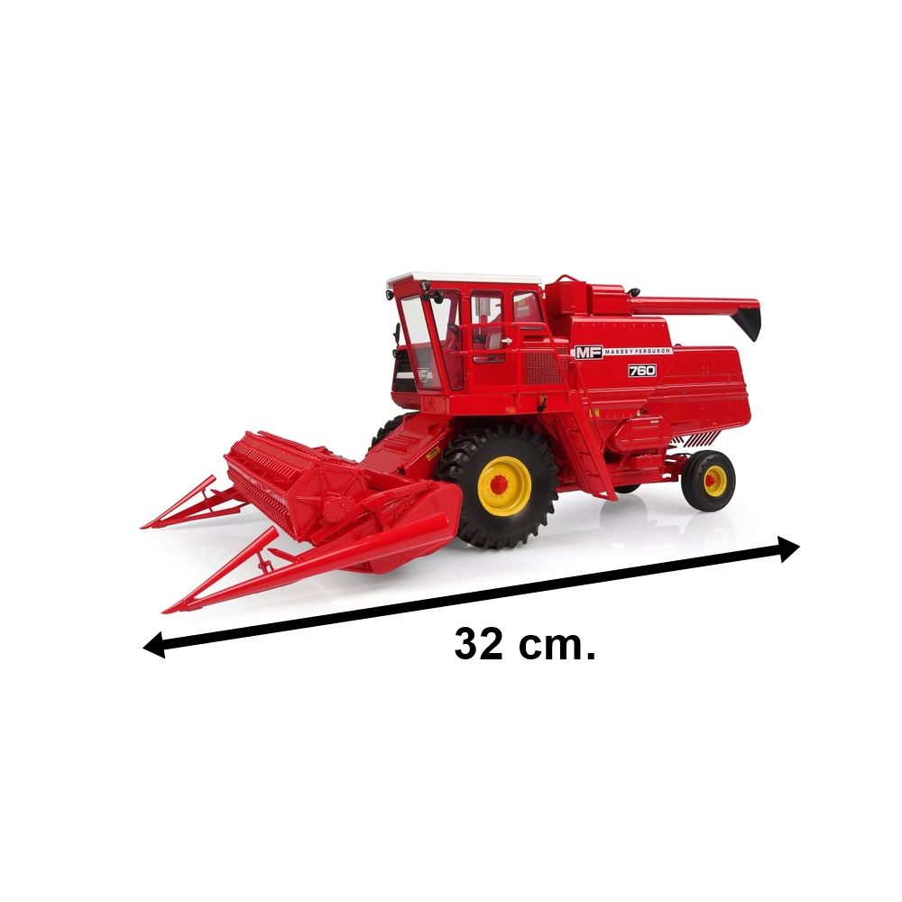 Universal Hobbies UH6329 1/32 Ölçek, Massey Ferguson 760 Biçerdöver, Sergilemeye Hazır Metal Tarımsal Makina Modeli - Görsel 5