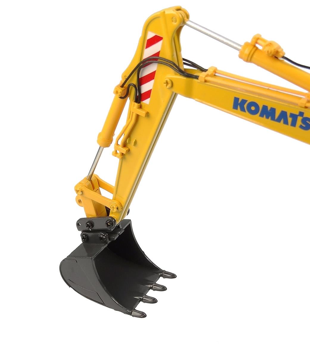Universal Hobbies UH8162 1/50 Ölçek, Komatsu PW148-11 Lastik Tekerli Kovalı Ekskavatör, Sergilemeye Hazır Tarımsal Makine Model - Görsel 4