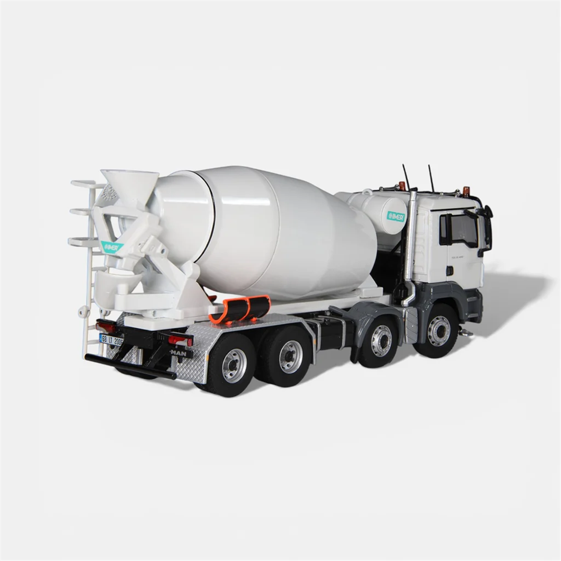 NZG 0965/2 1/50 Ölçek, Man TGS 8x4 Beton Mikseri (IMER), Sergilemeye Hazır Metal Model - Görsel 4